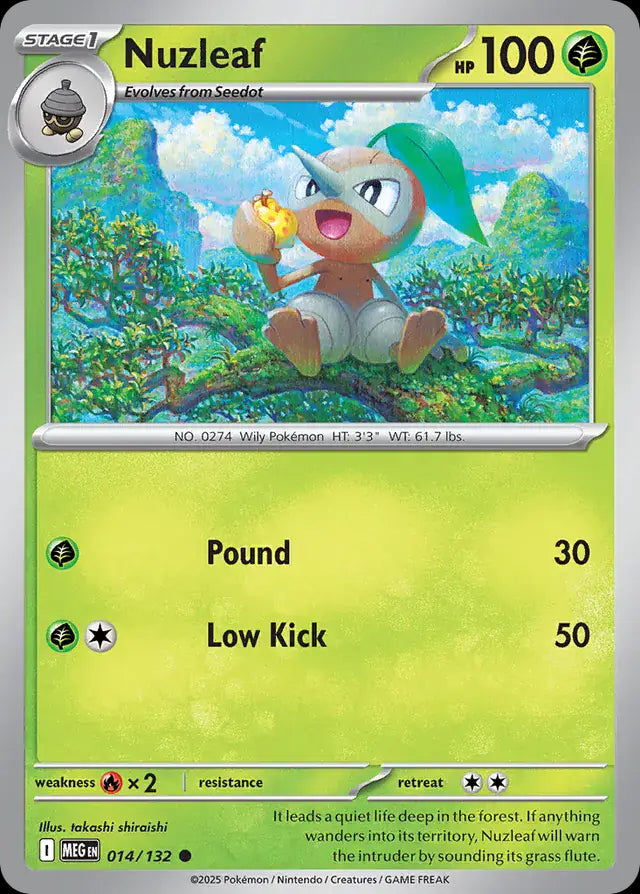 Mega Evolution Nuzleaf #014/132